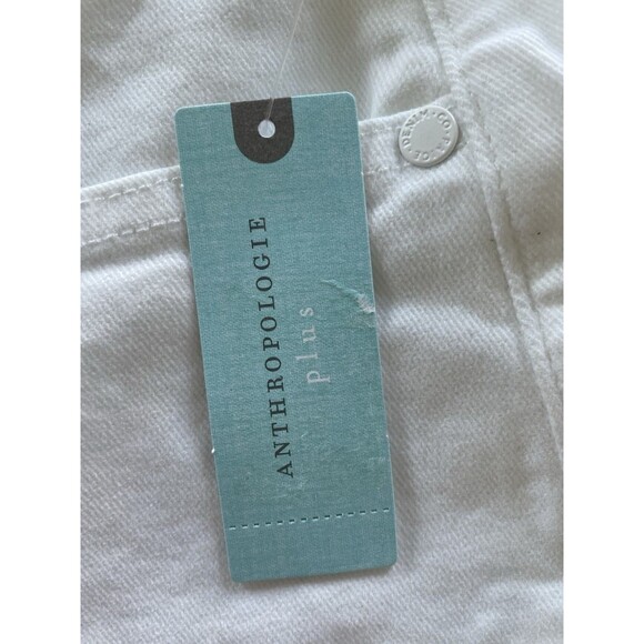 Paige Hoxton Crop High Rise Ultra Skinny Jeans Women’s 18W Plus Crisp White - Picture 10 of 16